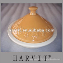 embossed ceramic large Tajine pot
